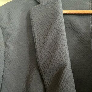 Textured navy Blazer